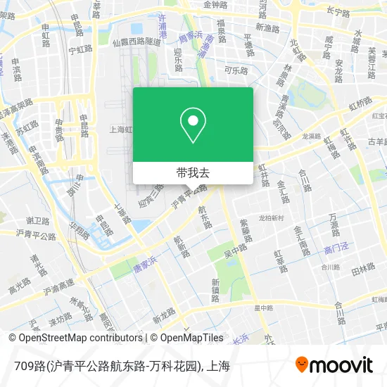 709路(沪青平公路航东路-万科花园)地图