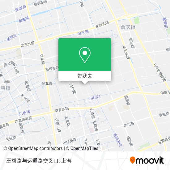 王桥路与运通路交叉口地图