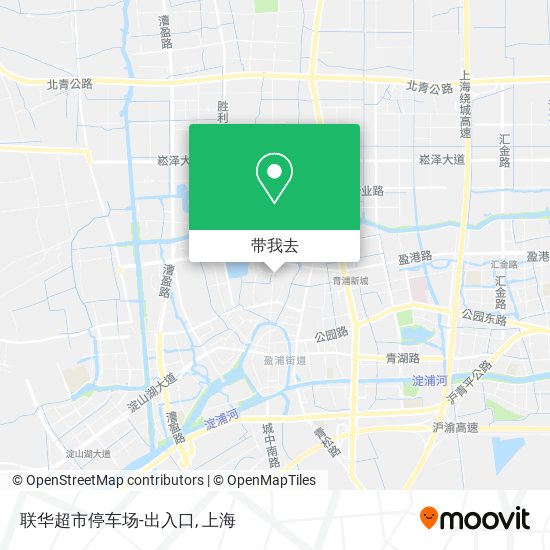 联华超市停车场-出入口地图