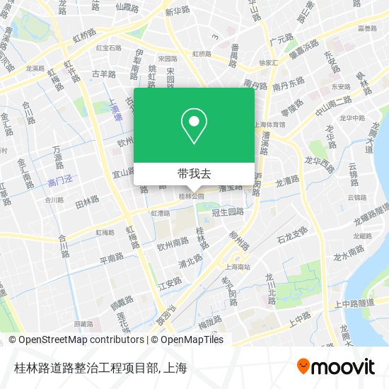 桂林路道路整治工程项目部地图