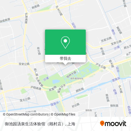 御池园汤泉生活体验馆（顾村店）地图