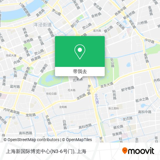 上海新国际博览中心(N3-6号门)地图