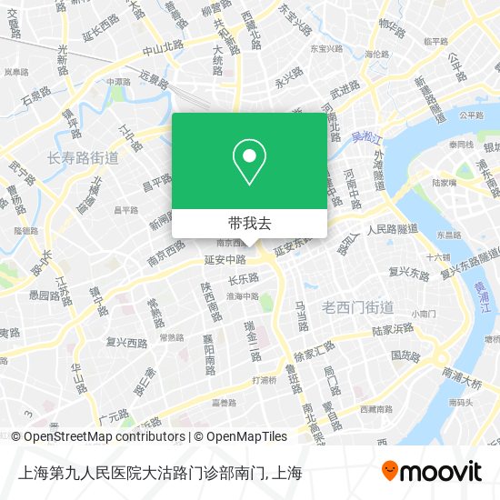 上海第九人民医院大沽路门诊部南门地图