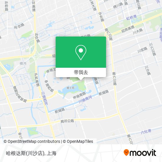 哈根达斯(川沙店)地图