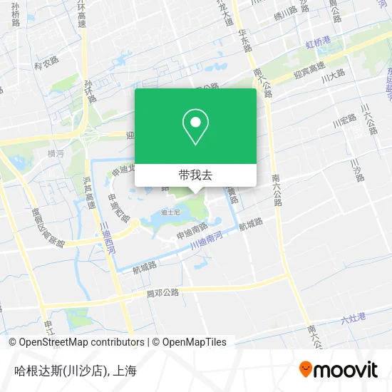 哈根达斯(川沙店)地图