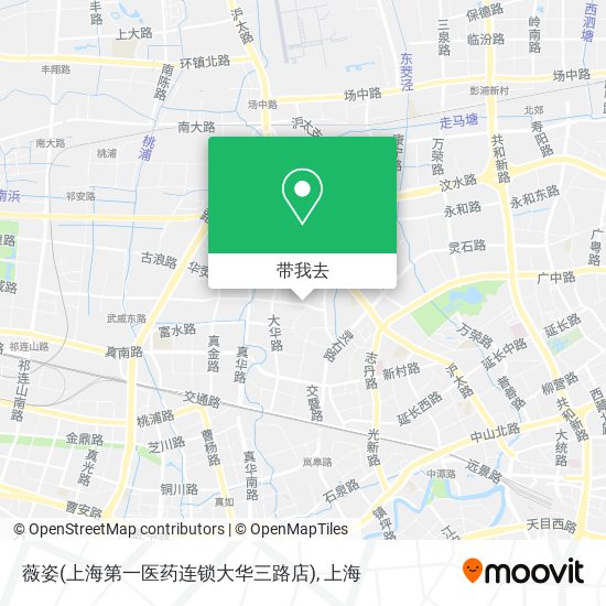 薇姿(上海第一医药连锁大华三路店)地图