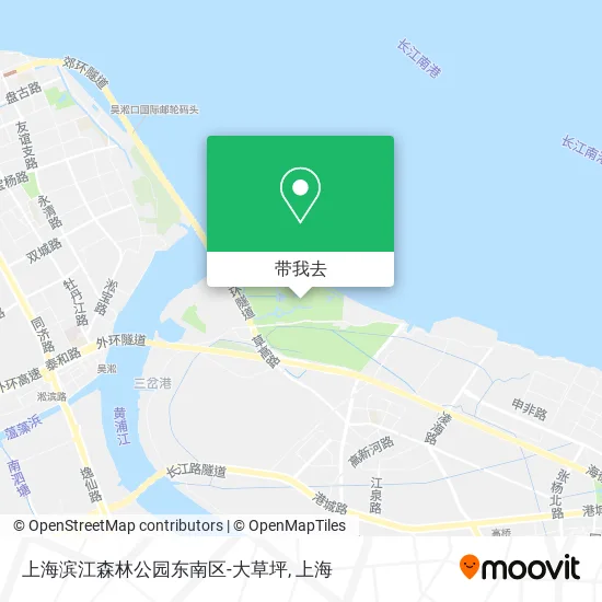上海滨江森林公园东南区-大草坪地图