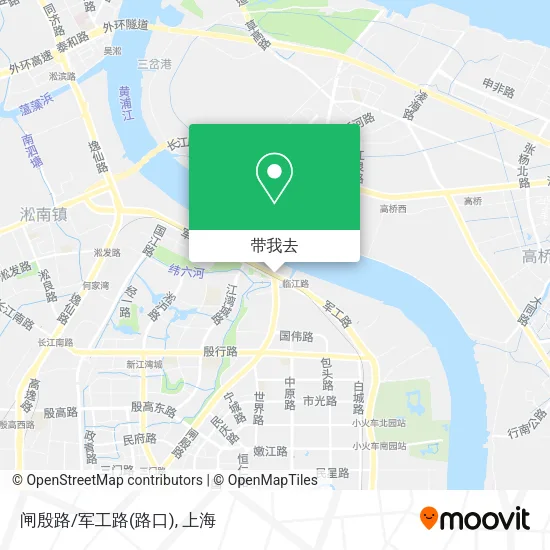 闸殷路/军工路(路口)地图