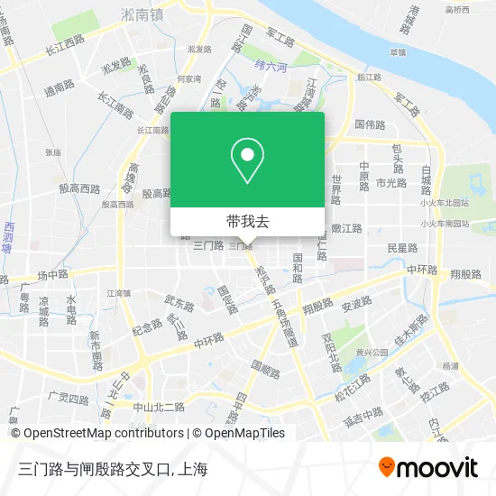 三门路与闸殷路交叉口地图