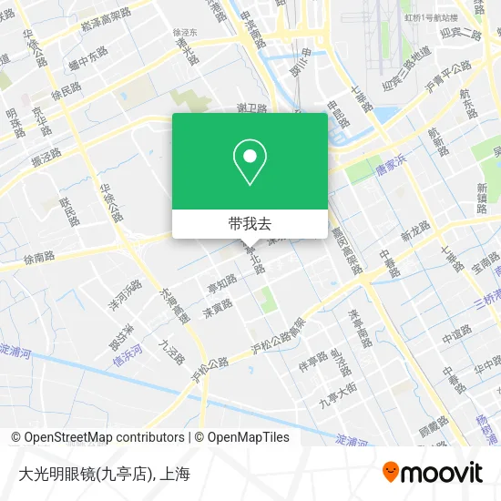 大光明眼镜(九亭店)地图