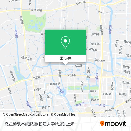 微星游戏本旗舰店(松江大学城店)地图