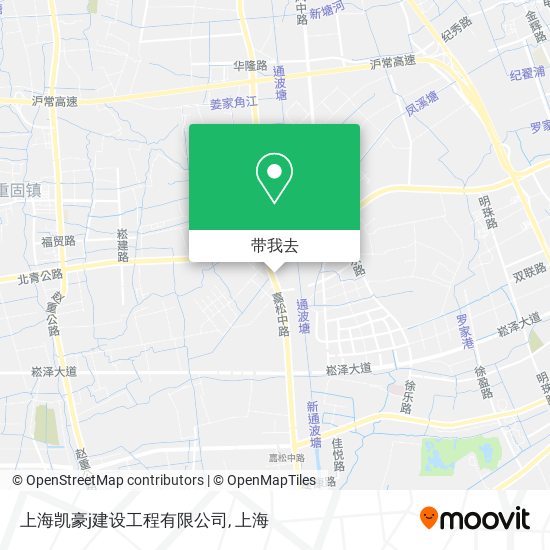 上海凯豪j建设工程有限公司地图