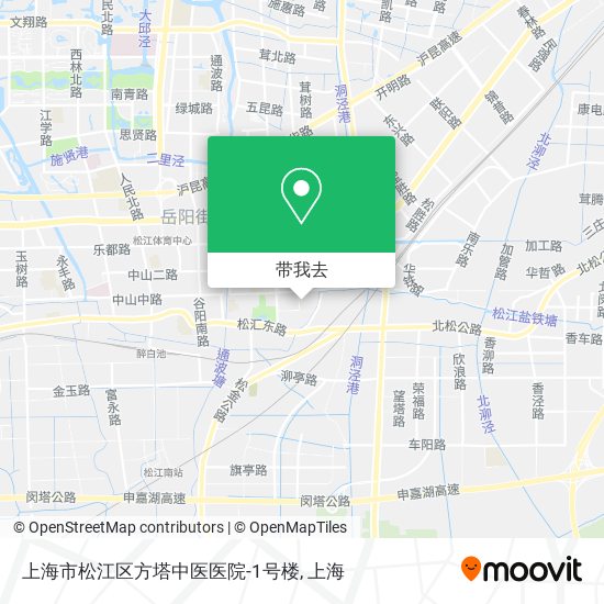 上海市松江区方塔中医医院-1号楼地图