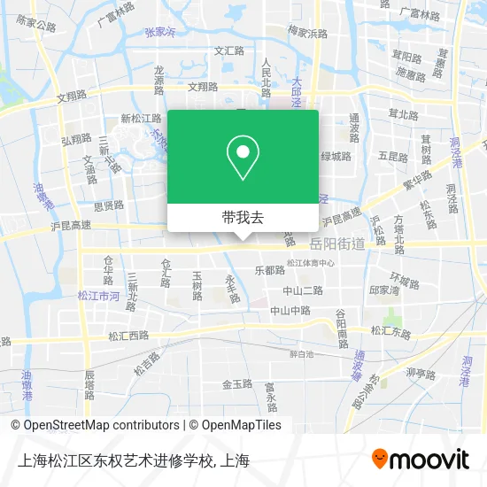 上海松江区东权艺术进修学校地图