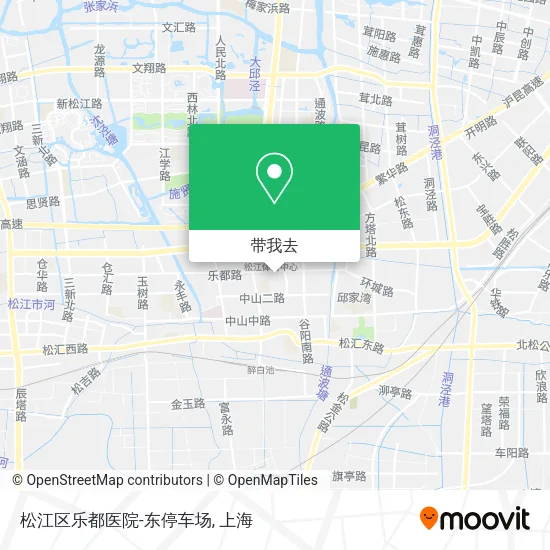 松江区乐都医院-东停车场地图