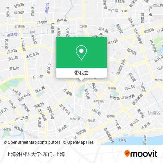 上海外国语大学-东门地图