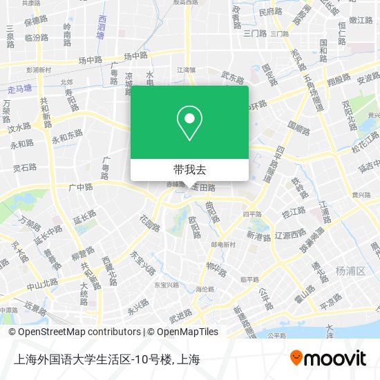 上海外国语大学生活区-10号楼地图