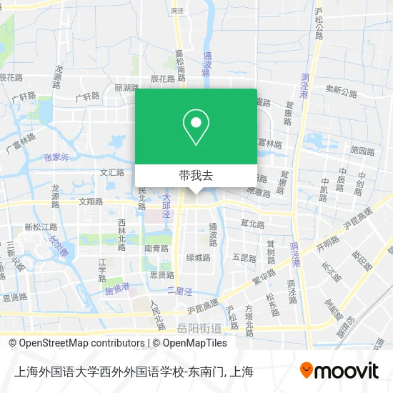 上海外国语大学西外外国语学校-东南门地图