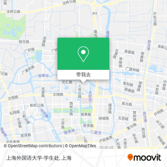 上海外国语大学-学生处地图