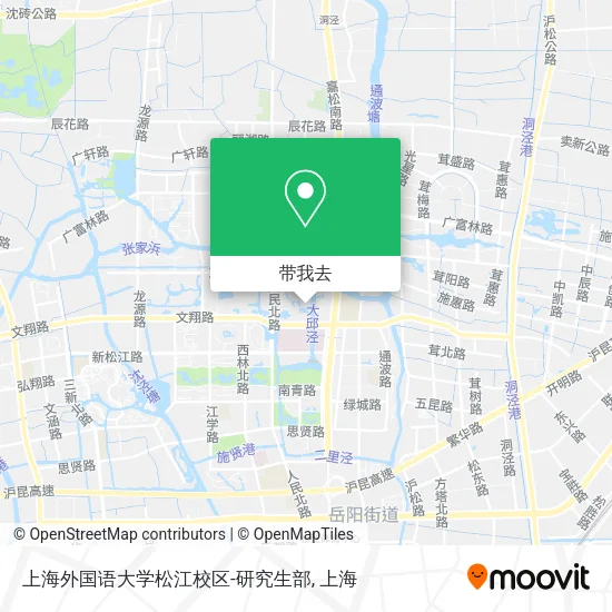 上海外国语大学松江校区-研究生部地图