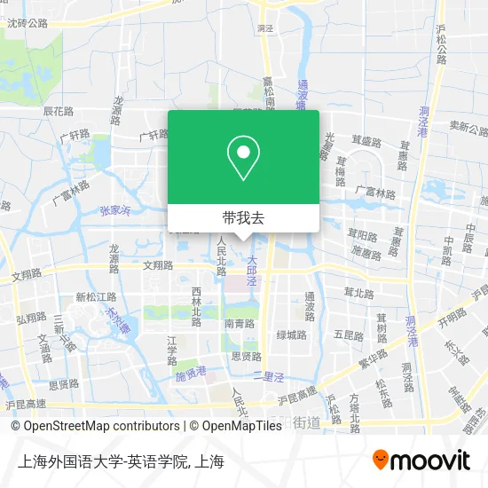上海外国语大学-英语学院地图