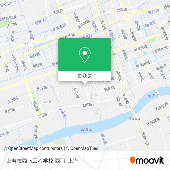 上海市西南工程学校-西门地图