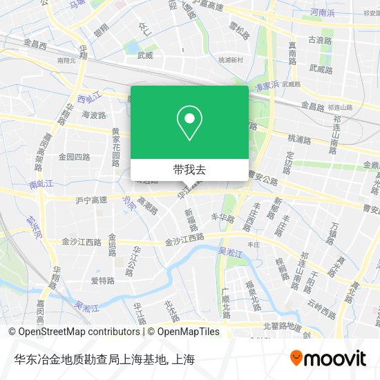 华东冶金地质勘查局上海基地地图