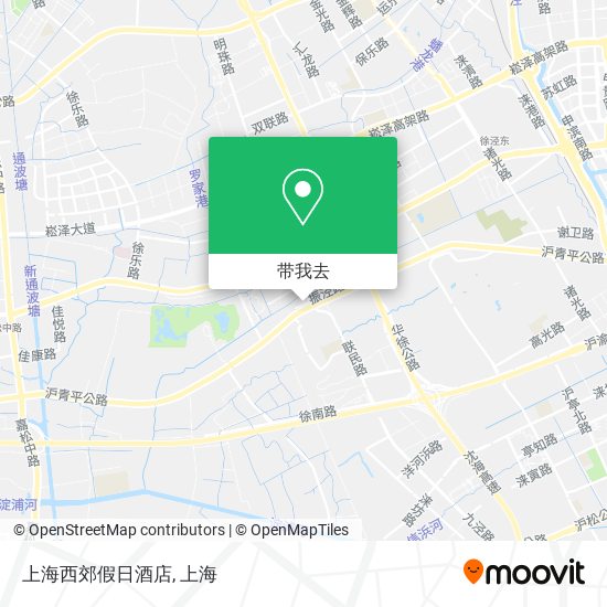 上海西郊假日酒店地图