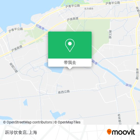 跃珍饮食店地图