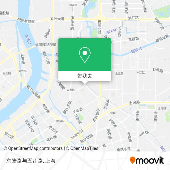 东陆路与五莲路地图