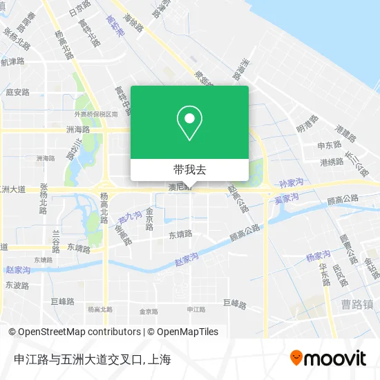 申江路与五洲大道交叉口地图