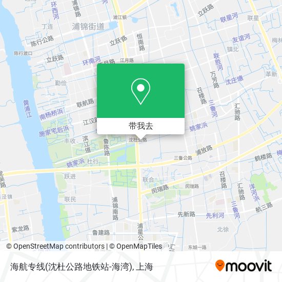 海航专线(沈杜公路地铁站-海湾)地图