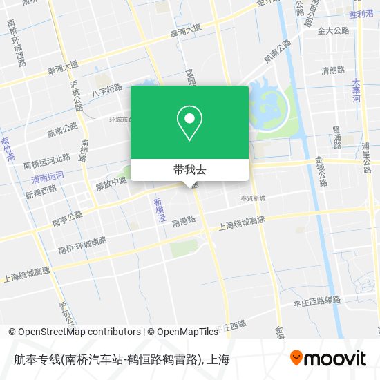 航奉专线(南桥汽车站-鹤恒路鹤雷路)地图