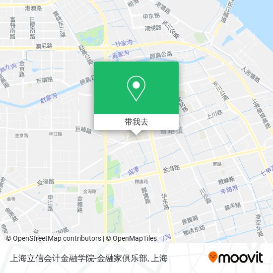 上海立信会计金融学院-金融家俱乐部地图