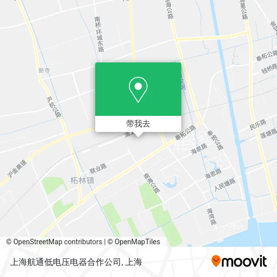 上海航通低电压电器合作公司地图