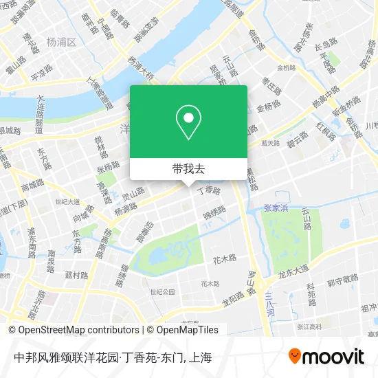中邦风雅颂联洋花园·丁香苑-东门地图