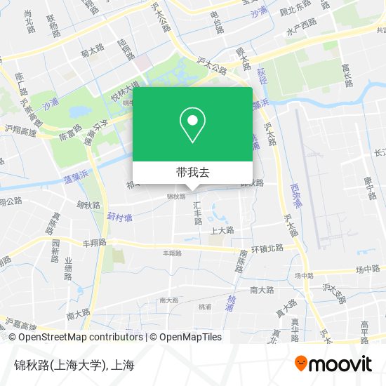 锦秋路(上海大学)地图