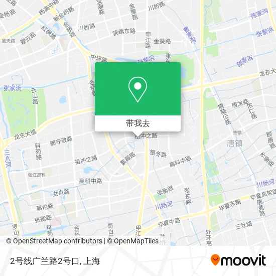 2号线广兰路2号口地图