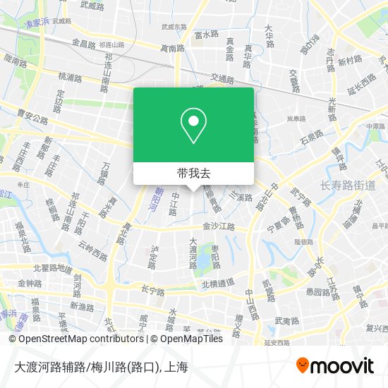 大渡河路辅路/梅川路(路口)地图