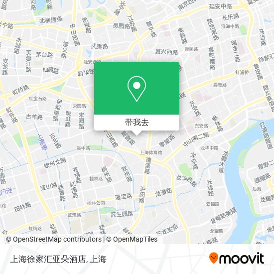 上海徐家汇亚朵酒店地图