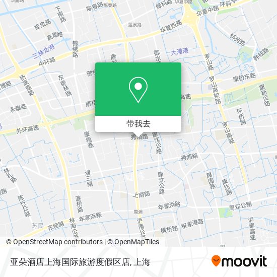 亚朵酒店上海国际旅游度假区店地图