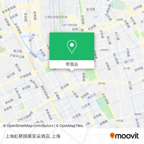 上海虹桥国展亚朵酒店地图