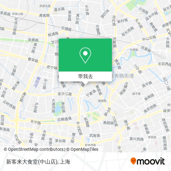 新客来大食堂(中山店)地图