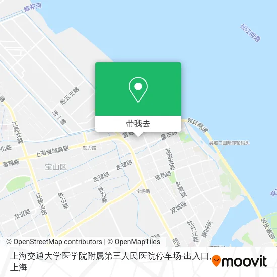 上海交通大学医学院附属第三人民医院停车场-出入口地图