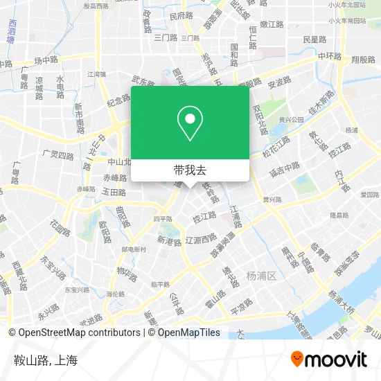 鞍山路地图