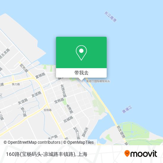 160路(宝杨码头-凉城路丰镇路)地图