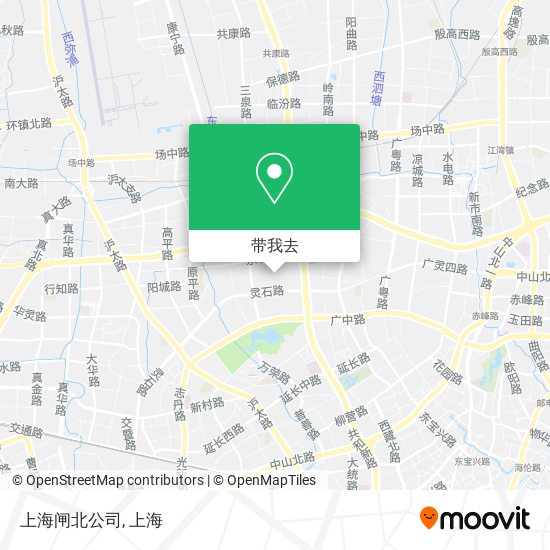 上海闸北公司地图