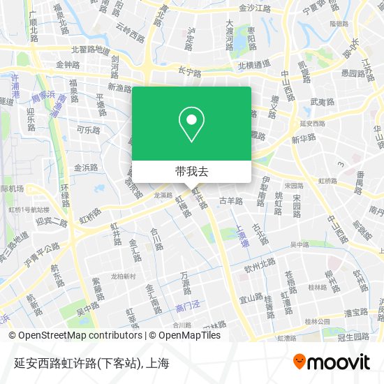 延安西路虹许路(下客站)地图