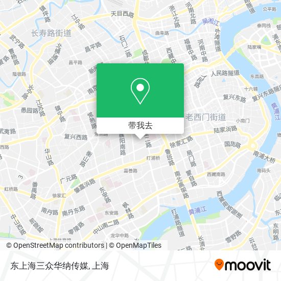 东上海三众华纳传媒地图