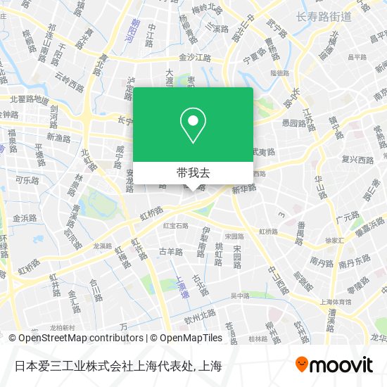 日本爱三工业株式会社上海代表处地图